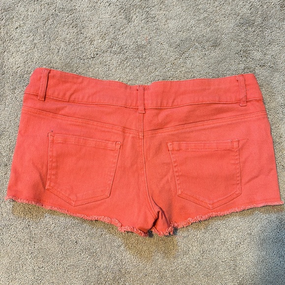 Coral Denim Shorts - Picture 3 of 3